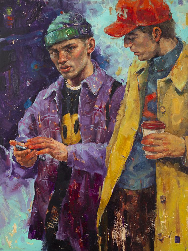 Contemporary Oil Portrait Painting by Tania Rivilis