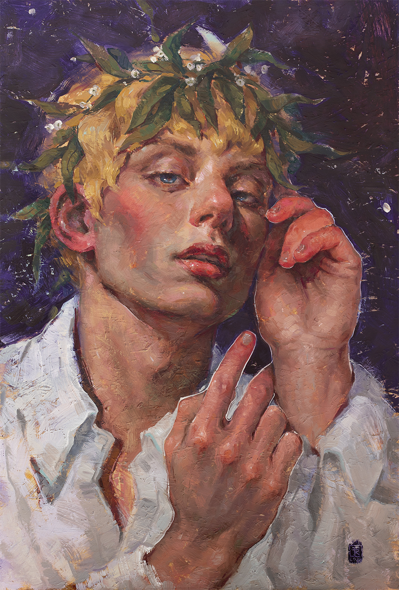 Contemporary Oil Portrait Painting by Tania Rivilis