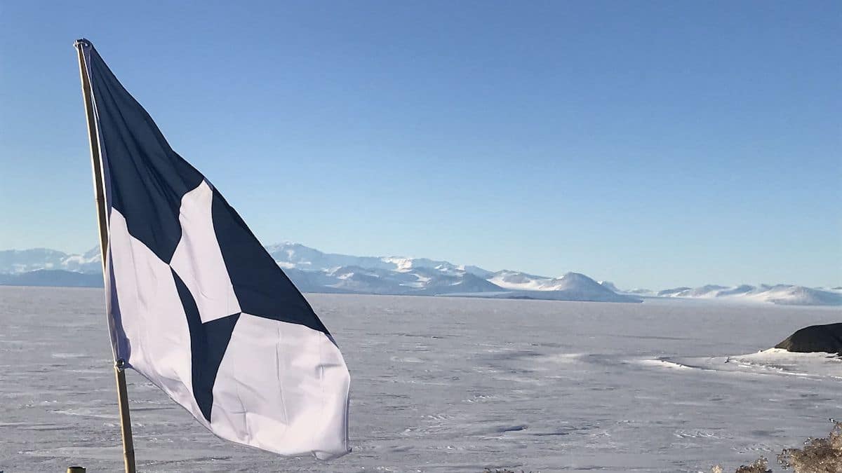 True South flying over the Ross Ice Shel