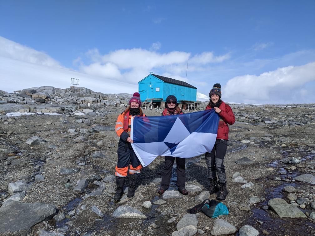 True South Flag in Antarctica