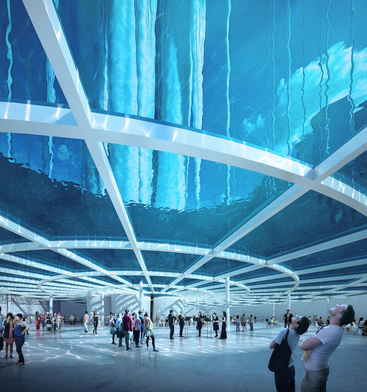 Interior View of Sou Fujimoto's Proposal for Qianhai's New City Center Landmark