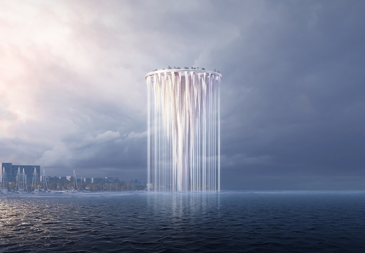 Day View of Sou Fujimoto's Proposal for Qianhai's New City Center Landmark