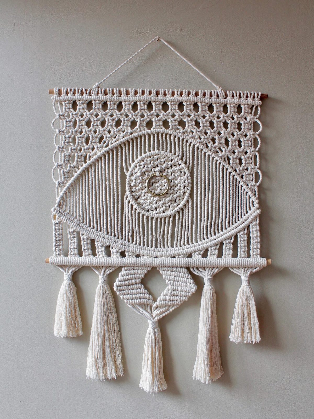Fiber Art Wall Hanging by Agnes Hansella