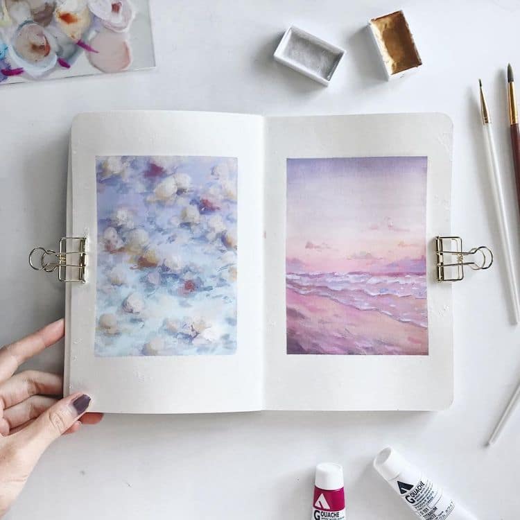 Gouache Paintings by Bigbluetang