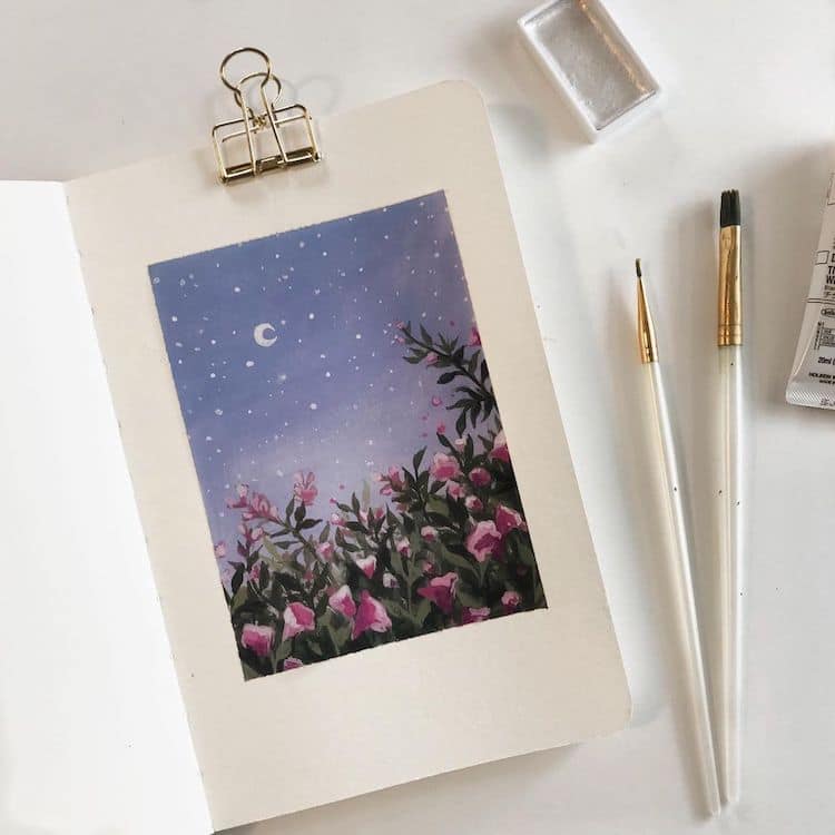 Gouache Paintings by Bigbluetang