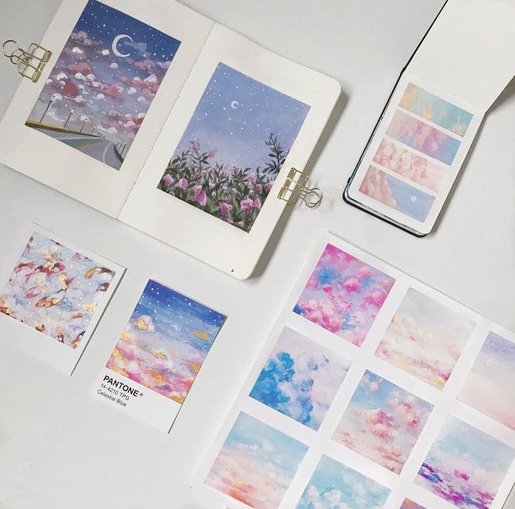 Gouache Paintings by Bigbluetang