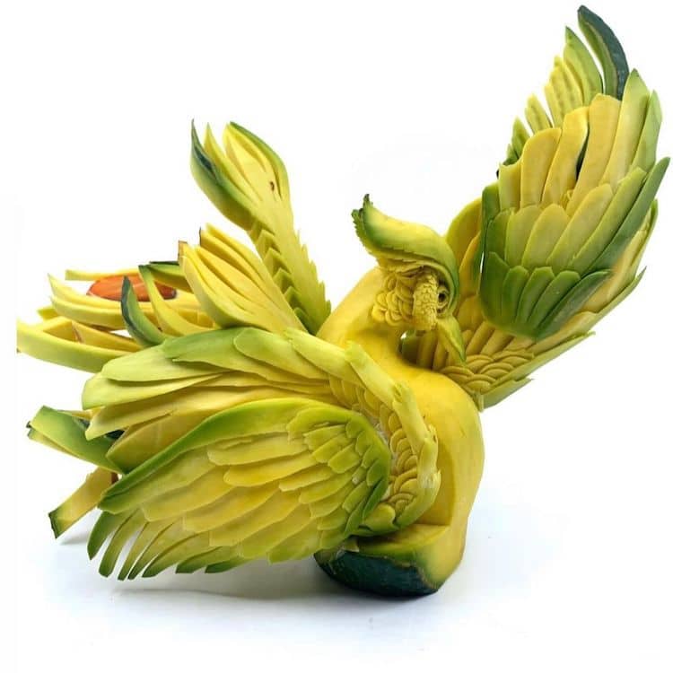 Avocado Carvings by Daniele Barresi