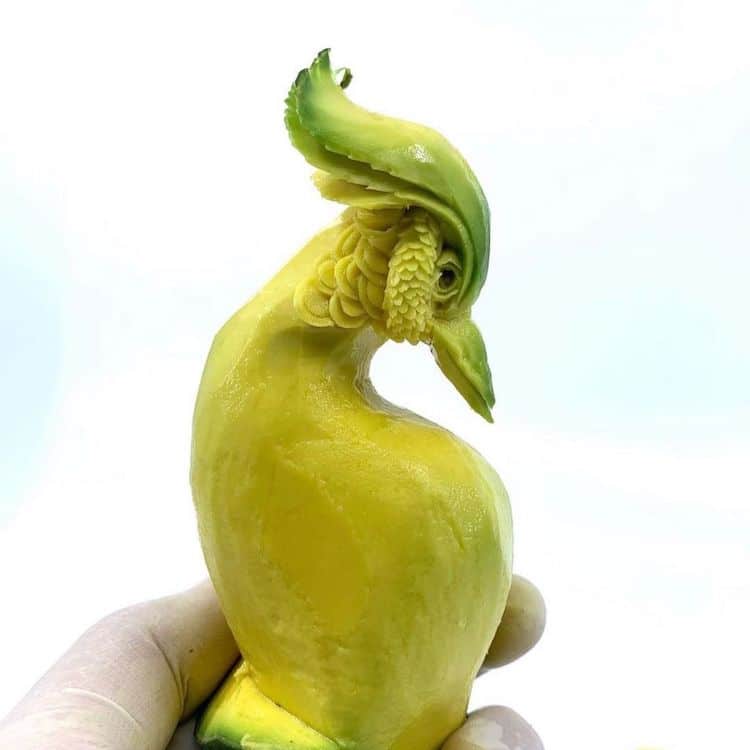 Avocado Carvings by Daniele Barresi