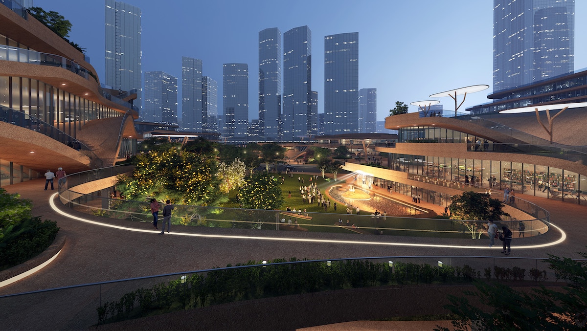 Exterior View of Shenzhen Terraces by MVRDV