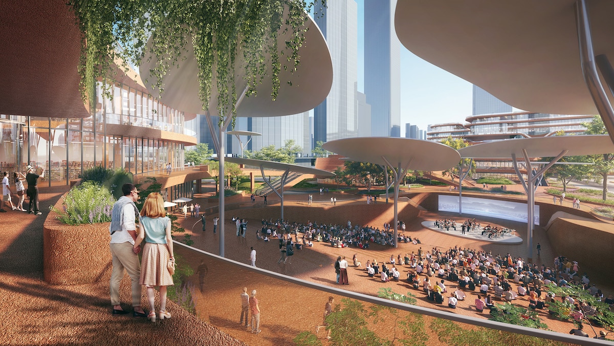 Exterior View of Shenzhen Terraces by MVRDV