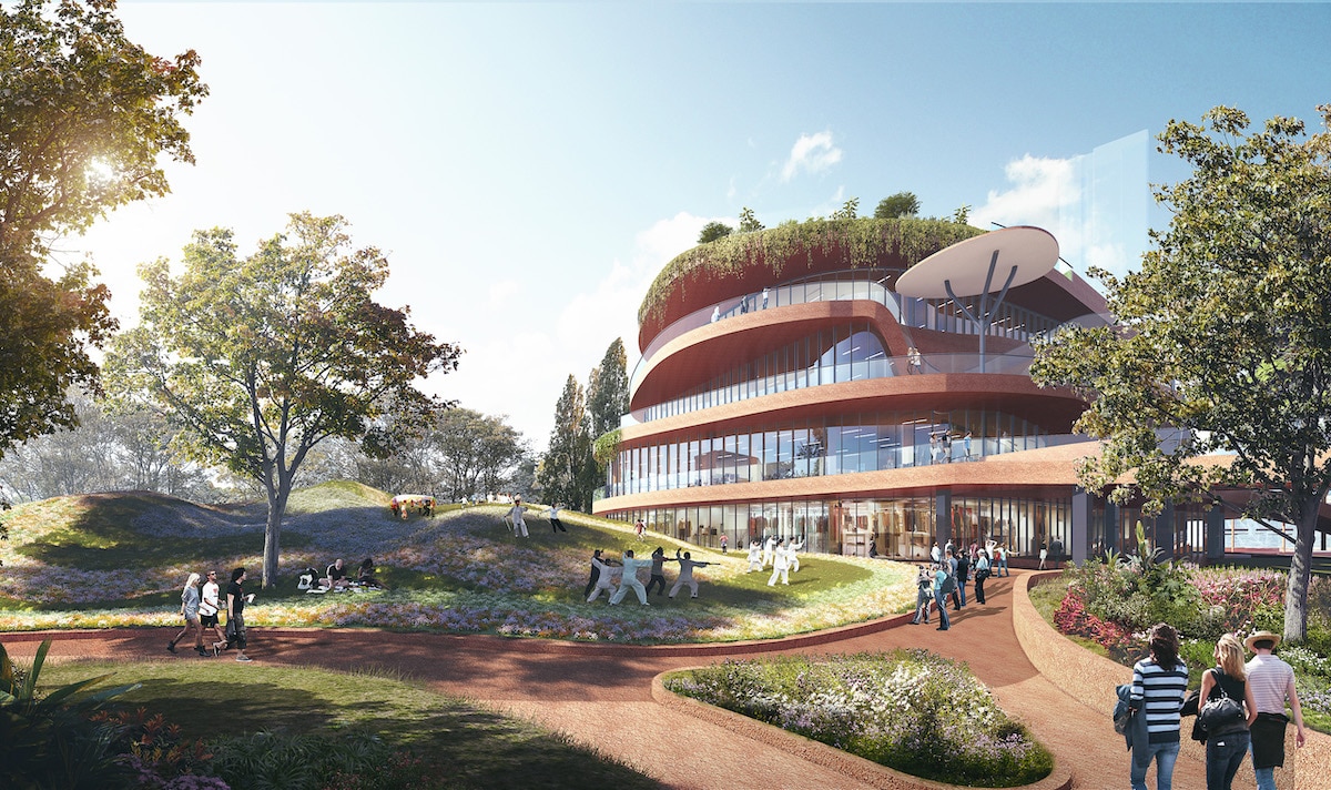 Exterior View of Shenzhen Terraces by MVRDV