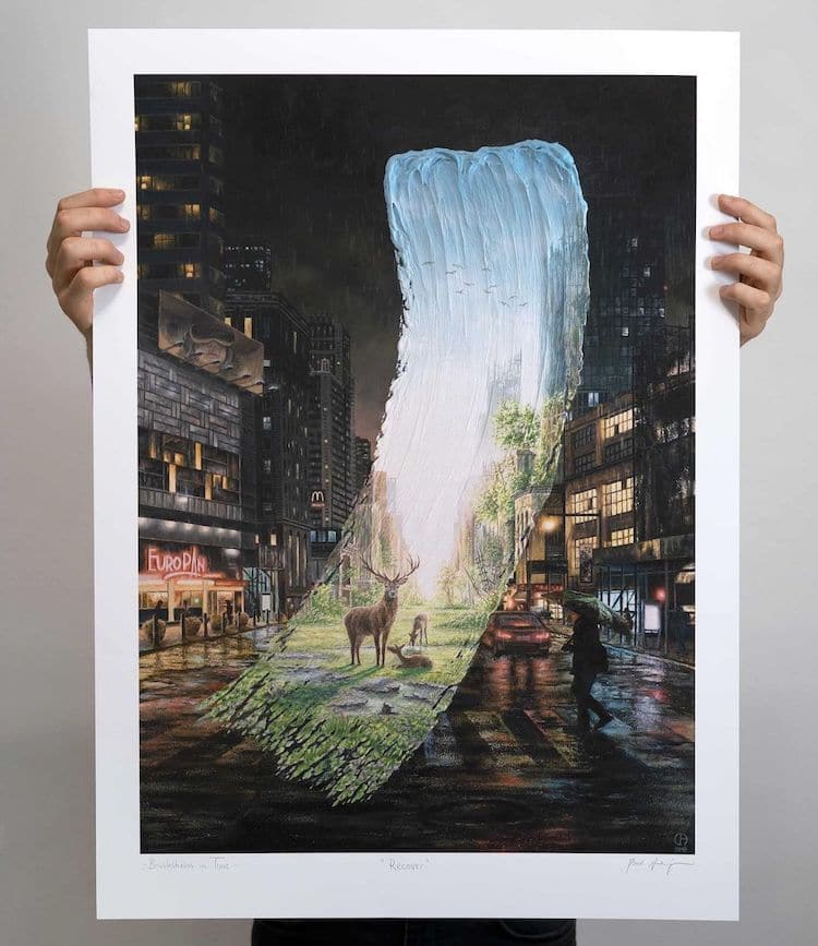 Brushstrokes in Time Paintings by David Ambarzumjan