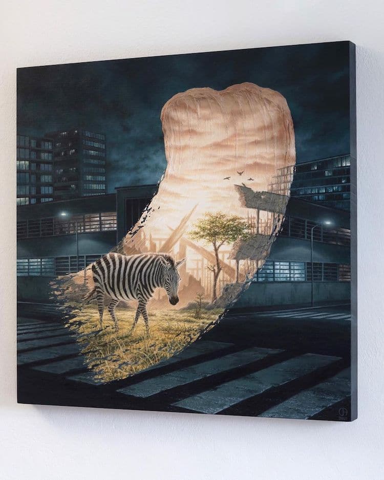 Brushstrokes in Time Paintings by David Ambarzumjan