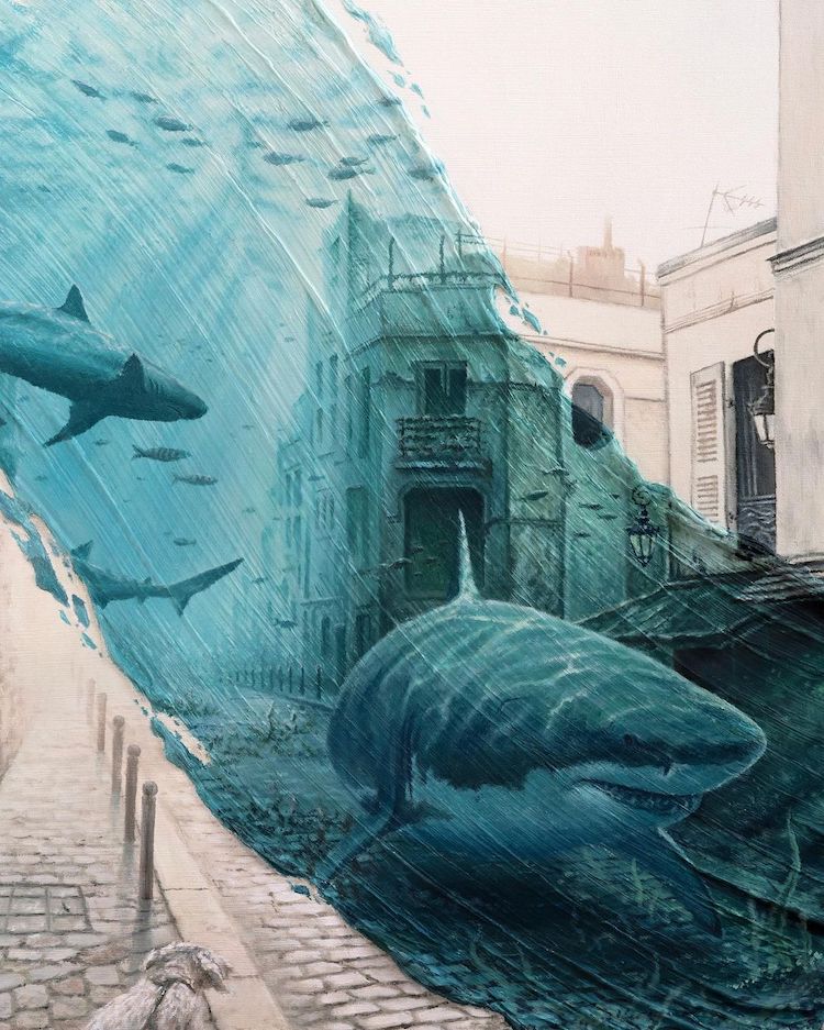 Brushstrokes in Time Paintings by David Ambarzumjan