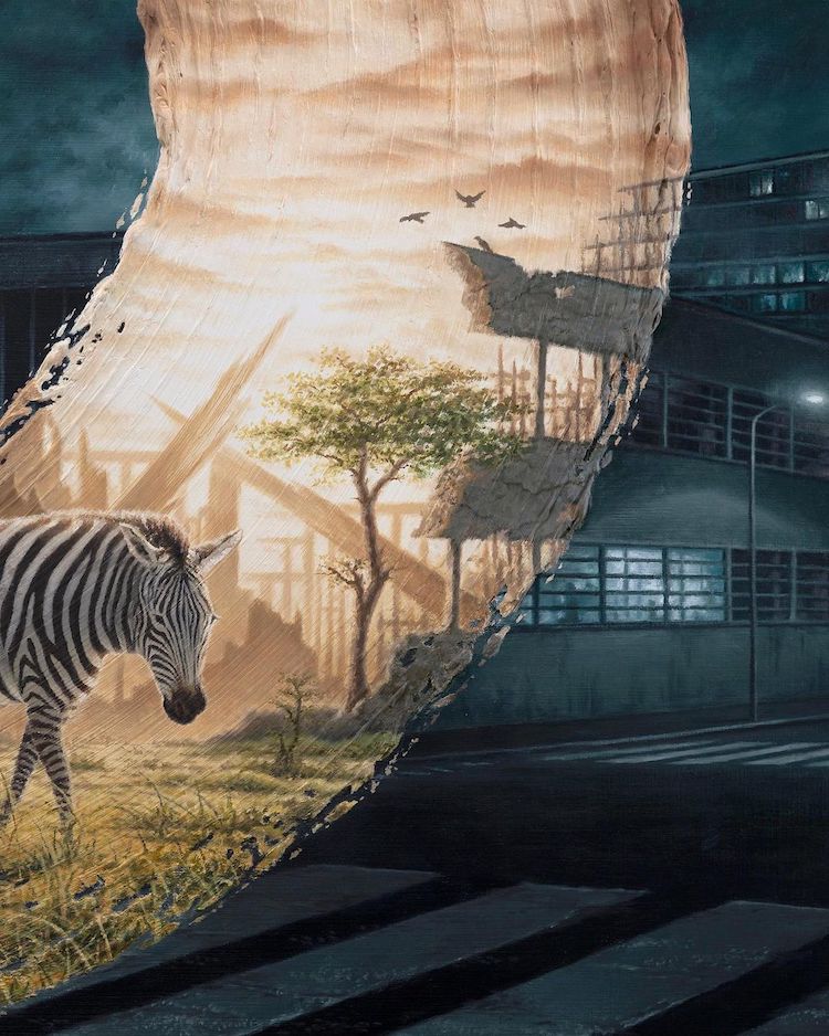 Brushstrokes in Time Paintings by David Ambarzumjan