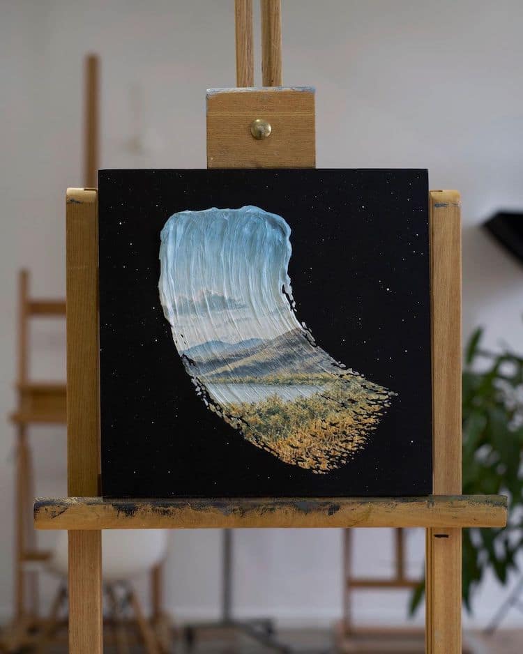 Brushstrokes in Time Paintings by David Ambarzumjan