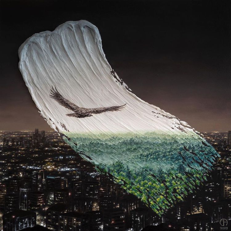 Brushstrokes in Time Paintings by David Ambarzumjan