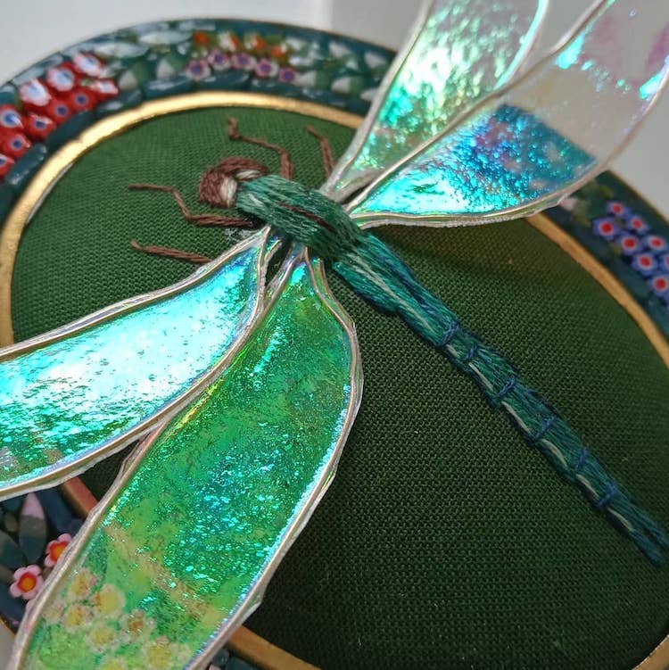 Stumpwork Embroidery Insects by Megan Zaniewski