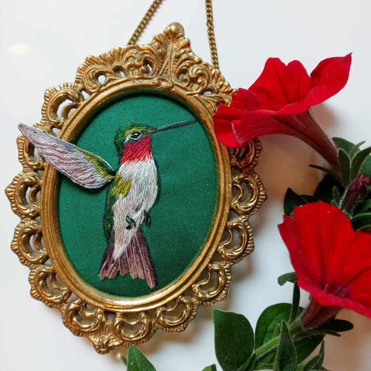Stumpwork Embroidery Insects by Megan Zaniewski