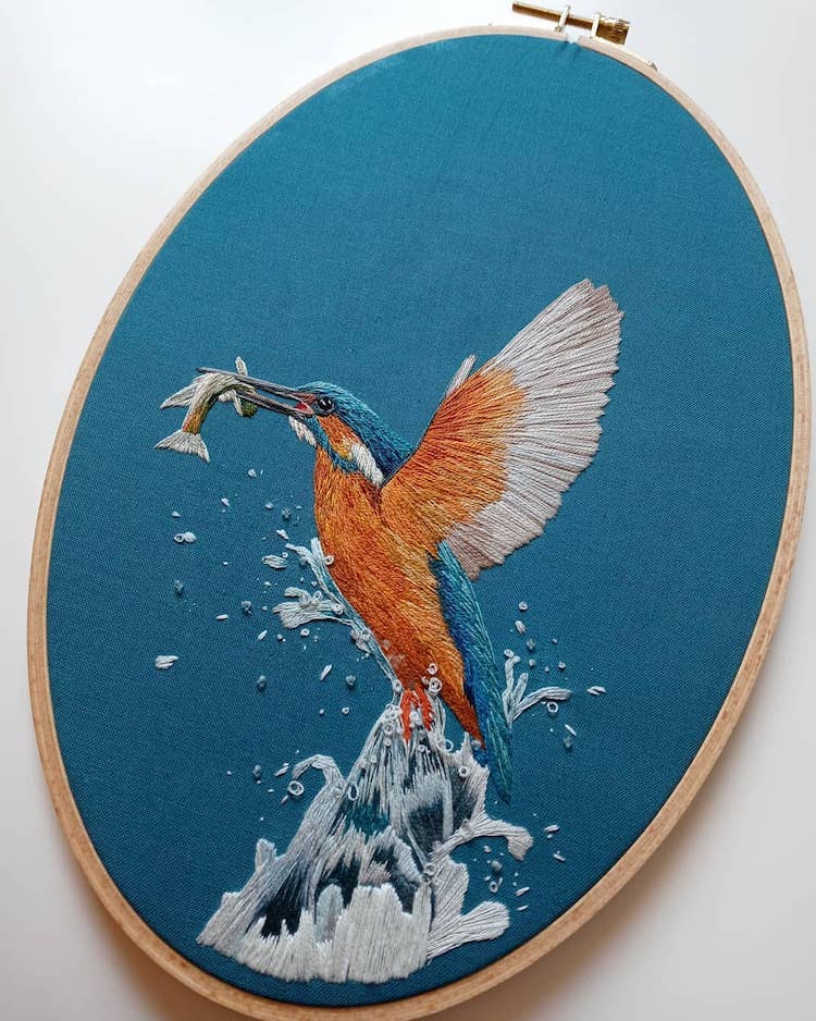 Stumpwork Embroidery Insects by Megan Zaniewski