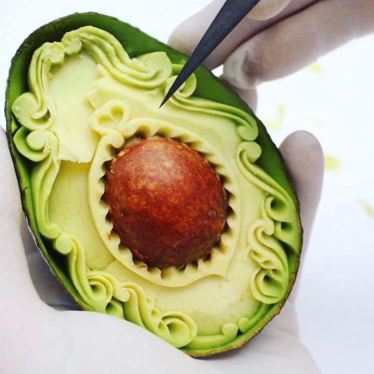 Avocado Carvings by Daniele Barresi