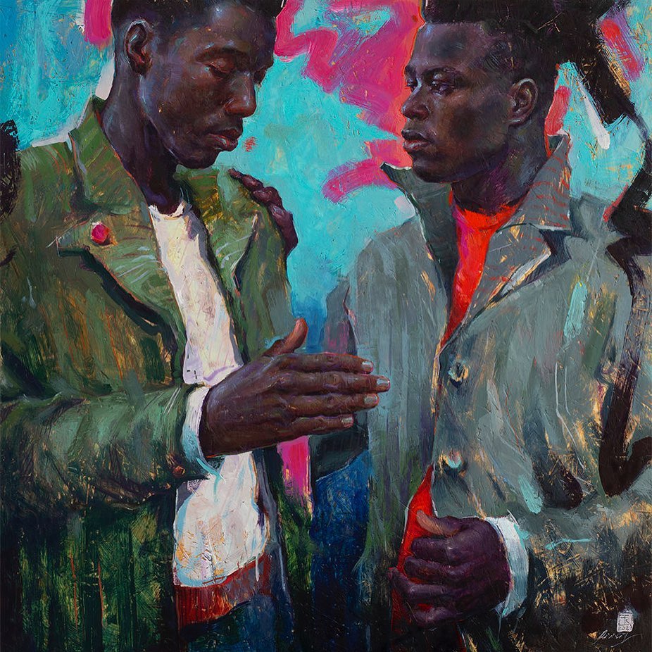 Contemporary Oil Portrait Painting by Tania Rivilis