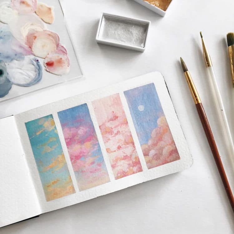Gouache Paintings by Bigbluetang