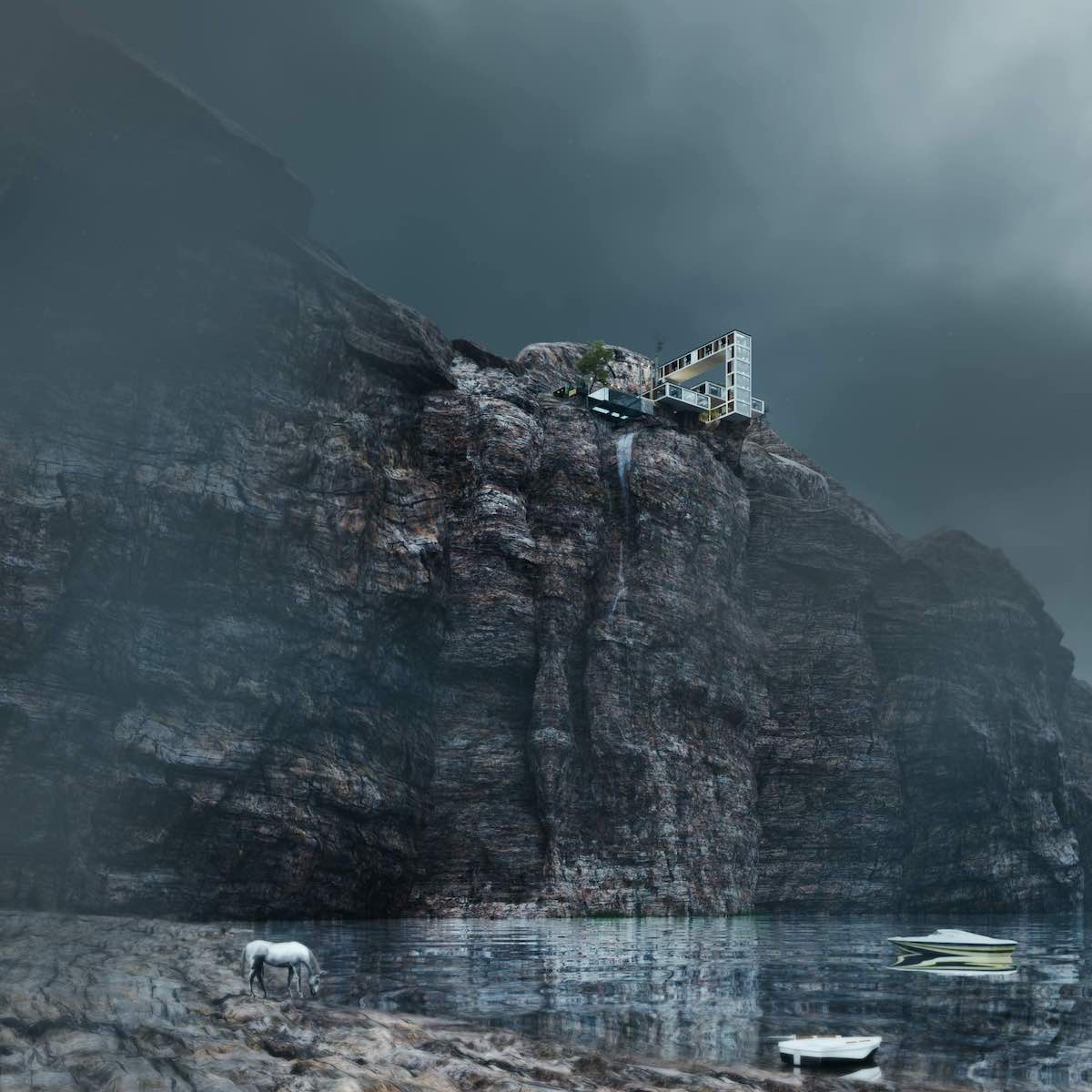Exterior View of Milad Eshtiyaghi's Mountain House