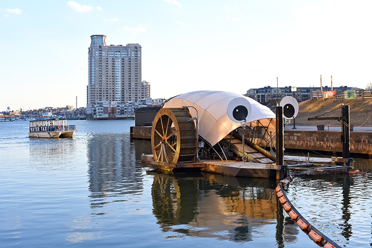 Mr. Trash Wheel Cleans Up Plastic Waste in Baltimore Harbor