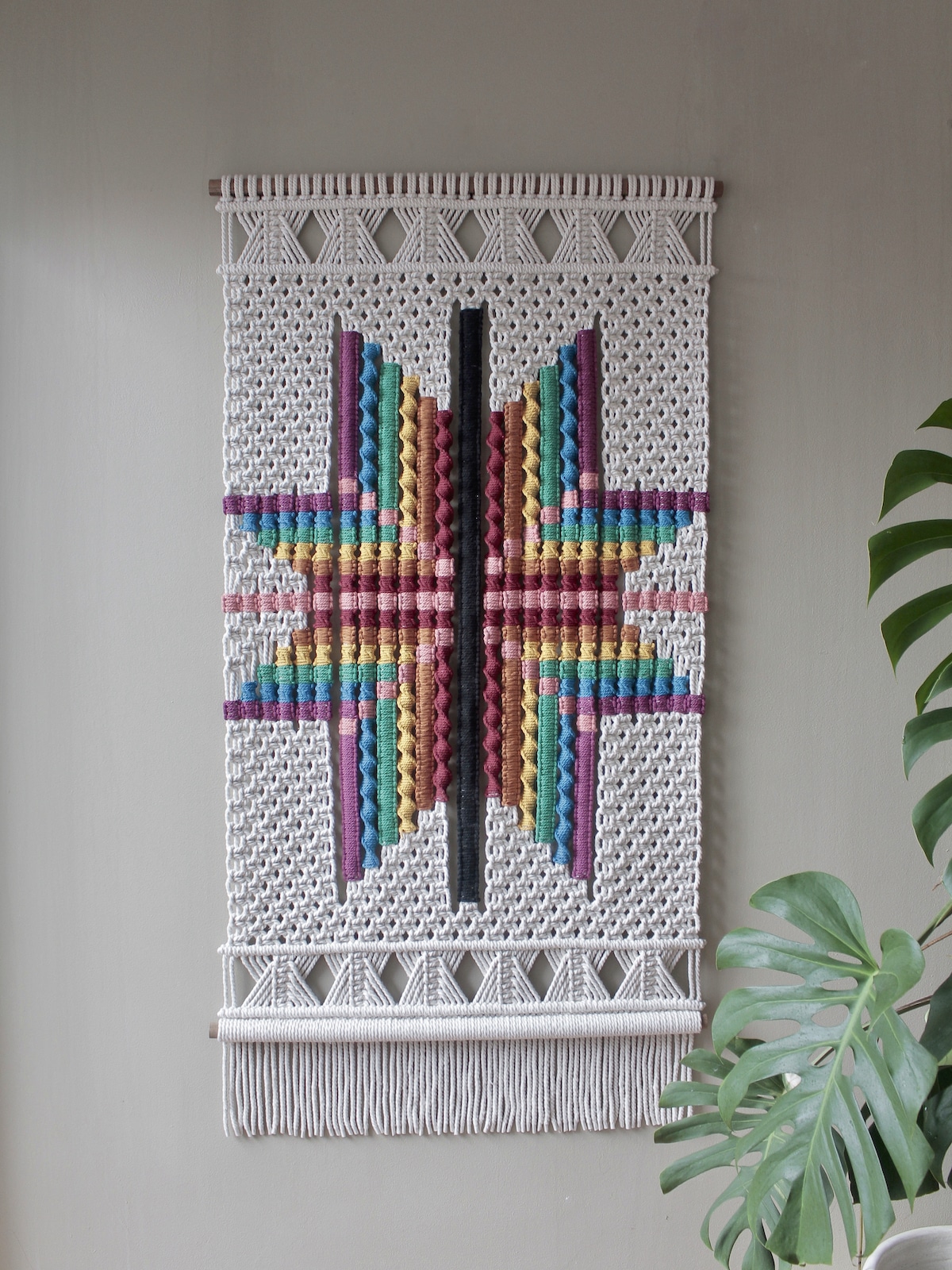 Fiber Art Wall Hanging by Agnes Hansella