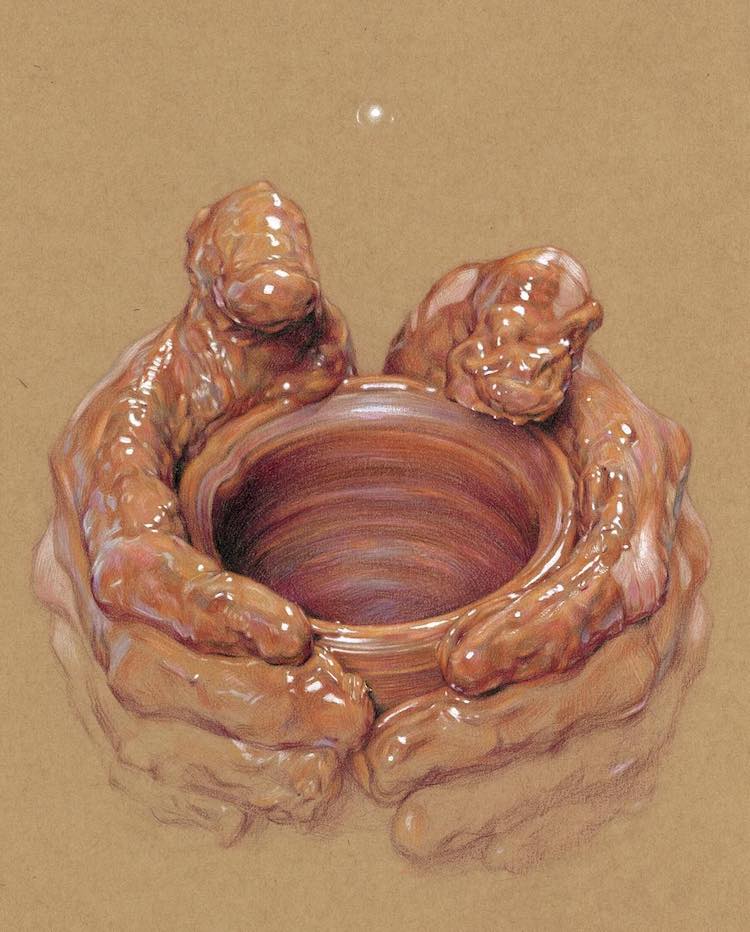 Figurative Drawings by Wanjin GIM
