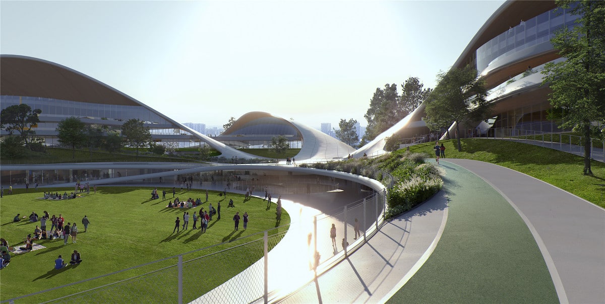 Exterior View of MAD Architects' Jiaxing Civic Center