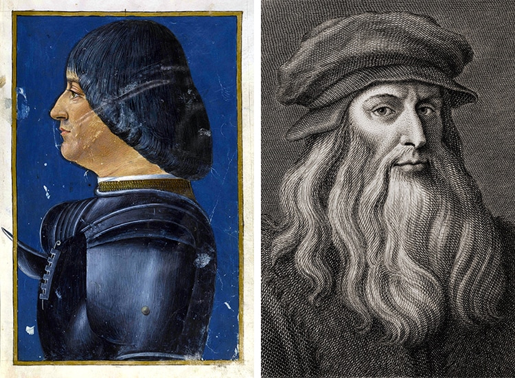 Portrait of Duke of Milan and Portrait of Leonardo da Vinci