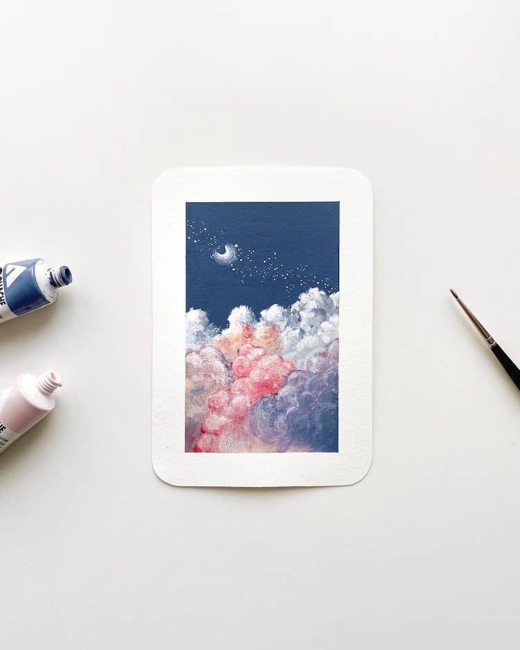 - ViralBandit Cloudscape Paintings by Cathy Camille