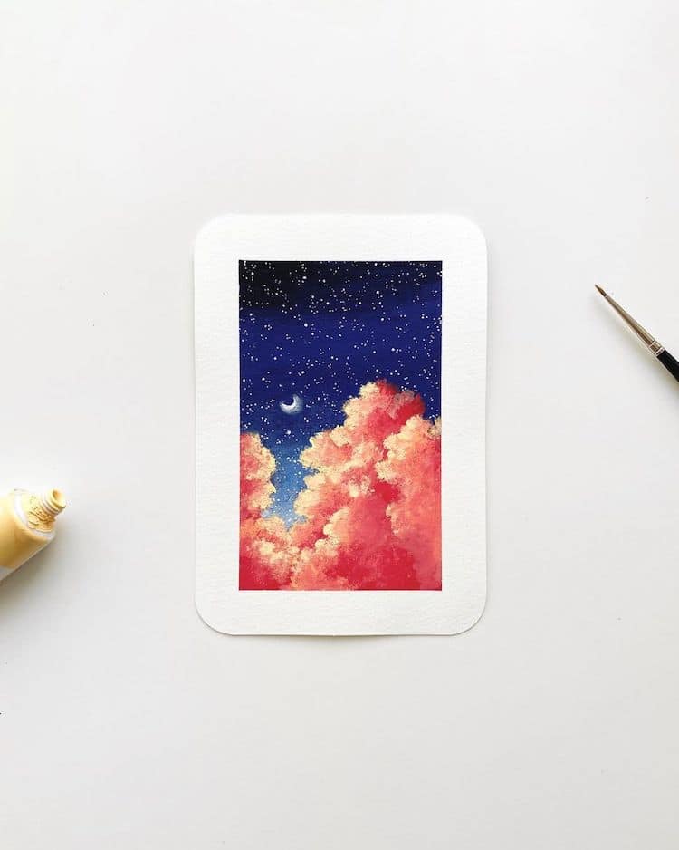 - ViralBandit Cloudscape Paintings by Cathy Camille