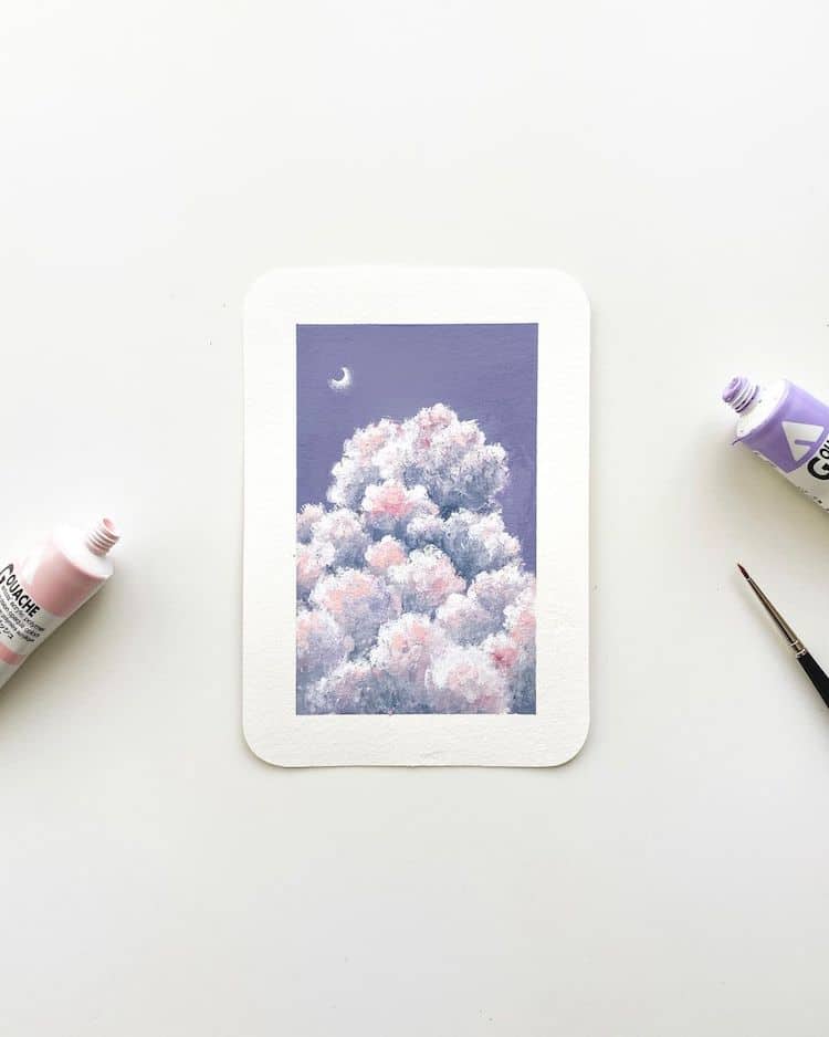 - ViralBandit Cloudscape Paintings by Cathy Camille