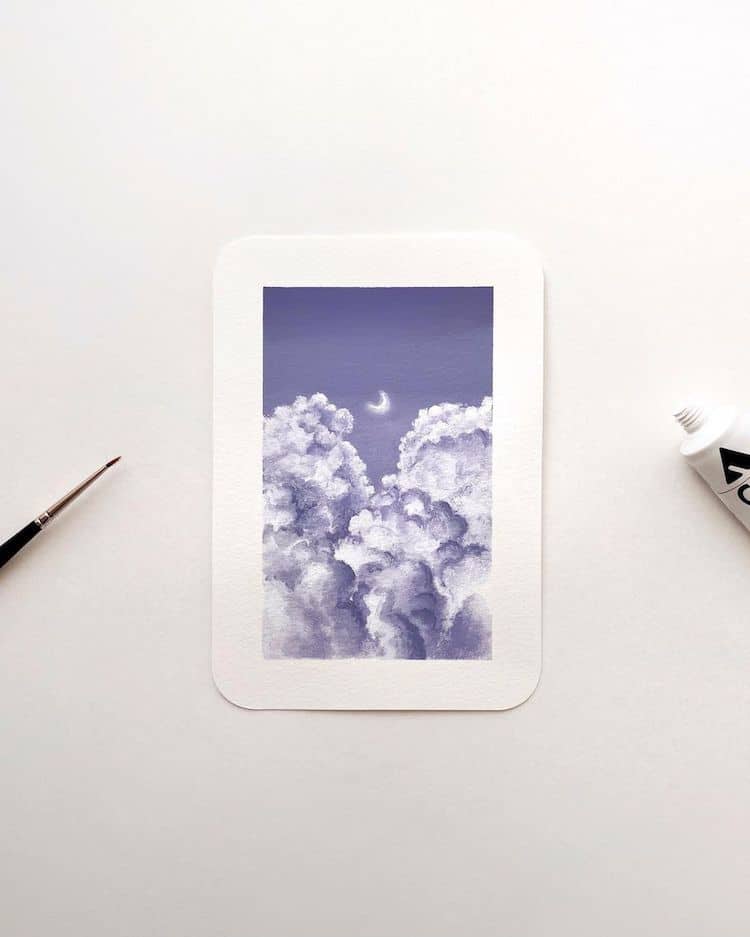 - ViralBandit Cloudscape Paintings by Cathy Camille