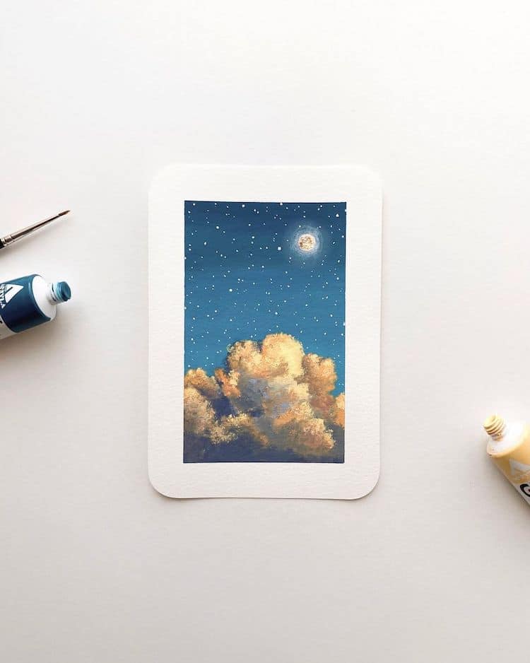 - ViralBandit Cloudscape Paintings by Cathy Camille