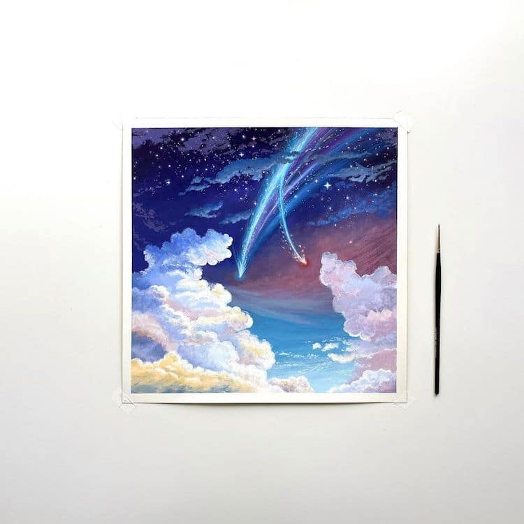 - ViralBandit Cloudscape Paintings by Cathy Camille