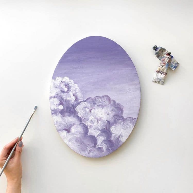 - ViralBandit Cloudscape Paintings by Cathy Camille