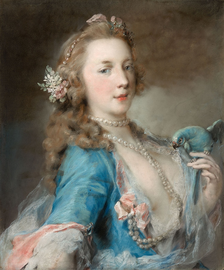 Rosalba Carriera, Young Woman with a Parrot