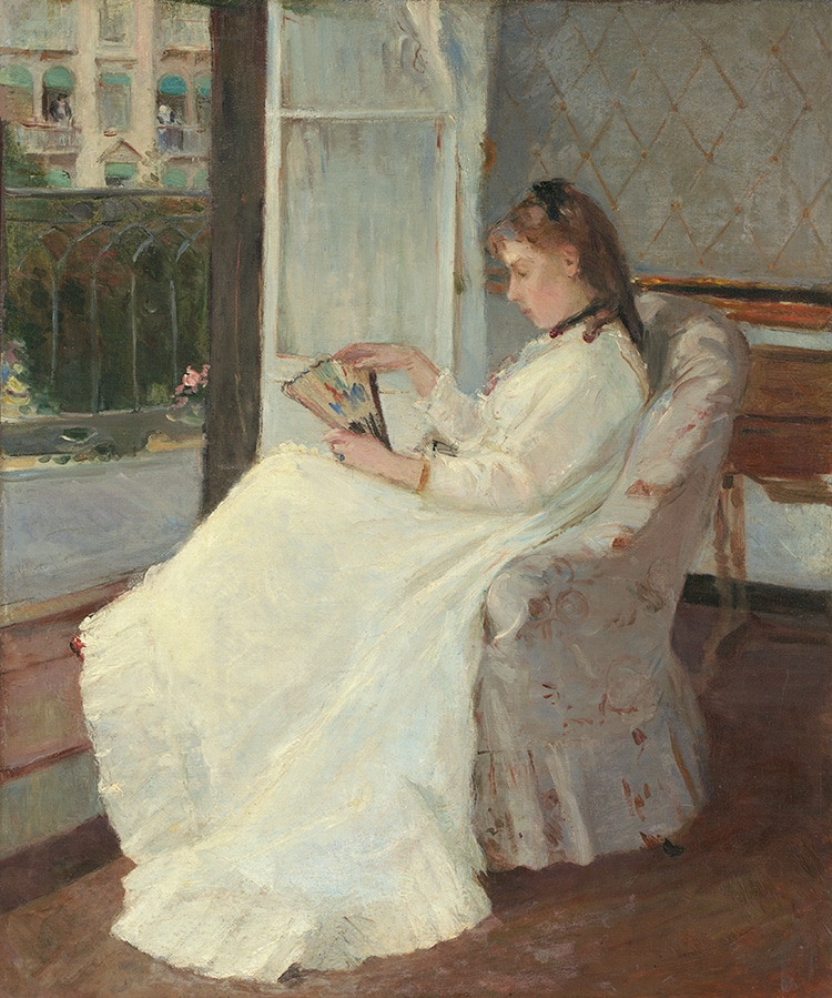 "The Artist's Sister at a Window," by Berthe Morisot, 1869. 