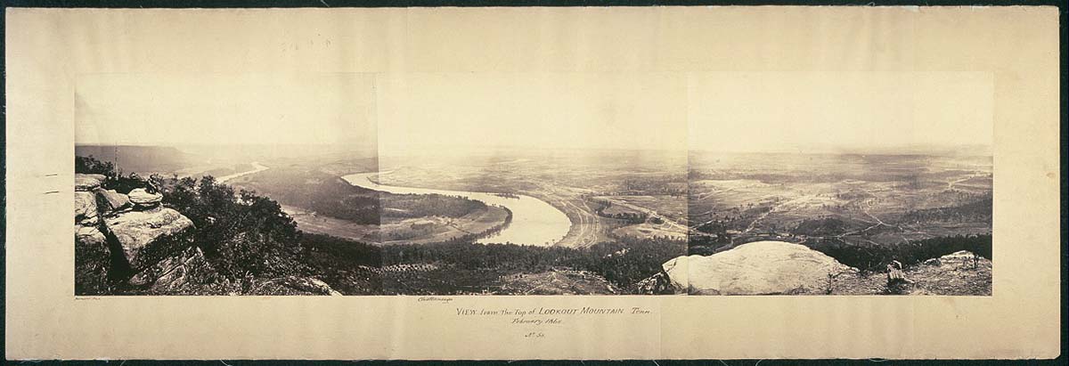 View from the top of Lookout Mountain, Tenn., February, 1864