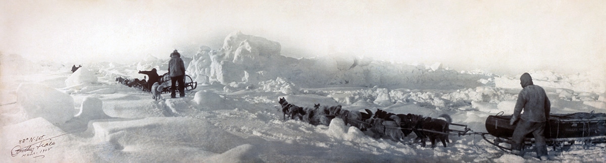 82 N. Latitude, panorama shot during the unsuccessful Ziegler polar expedition of 1903-1905.