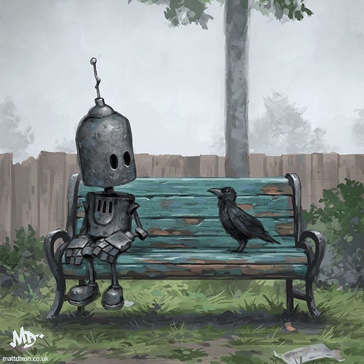Digital Robot Art by Matt Dixon
