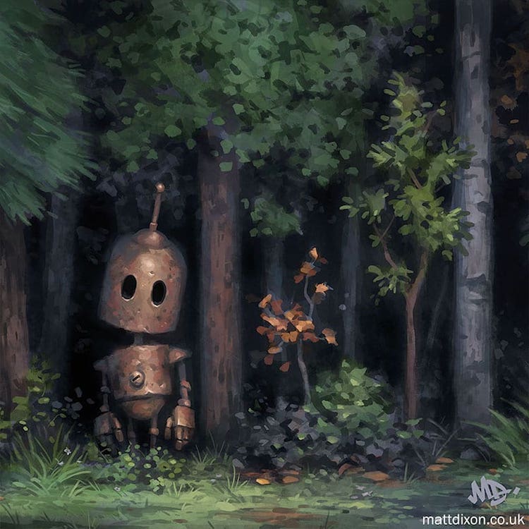 Digital Robot Art by Matt Dixon