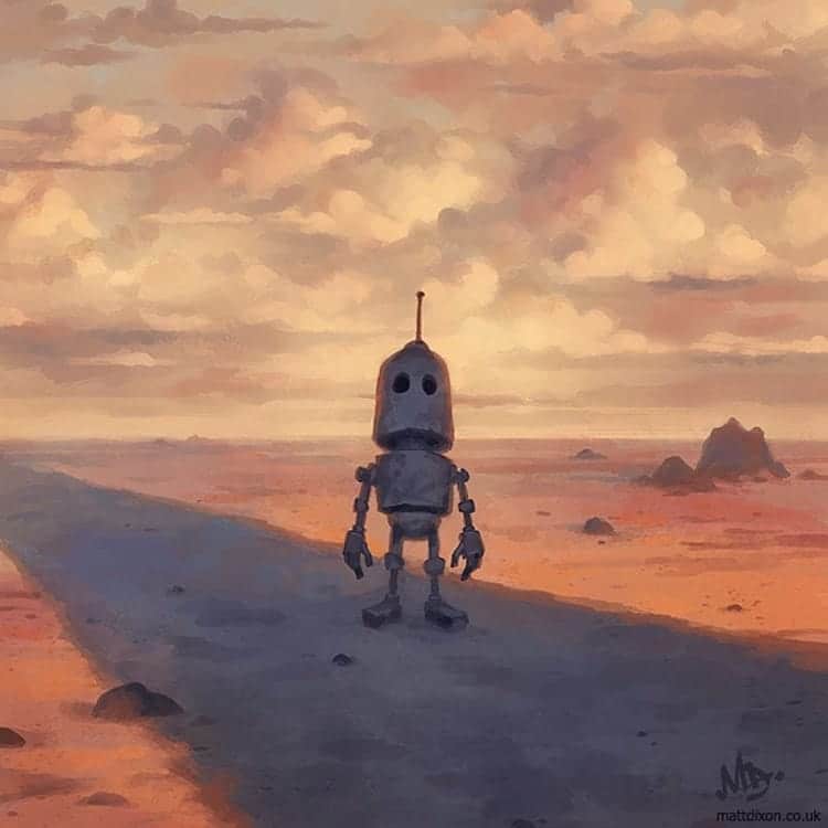 Digital Robot Art by Matt Dixon