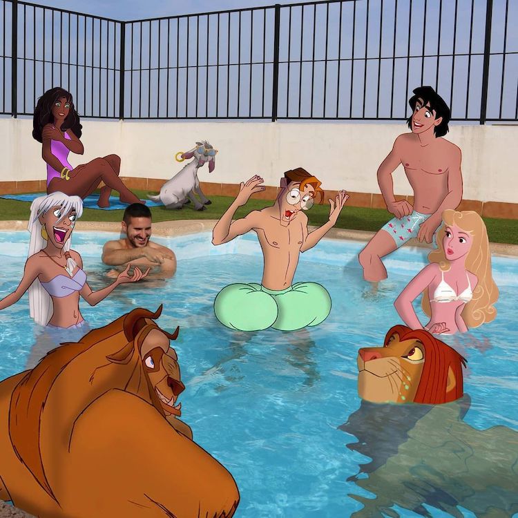 Disney Character Digital Art by Samuel MB