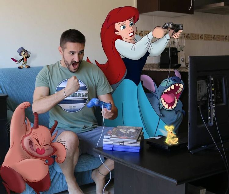 Disney Character Digital Art by Samuel MB