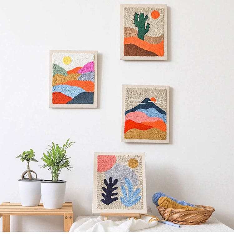 Punch Needle Wall Art Kit